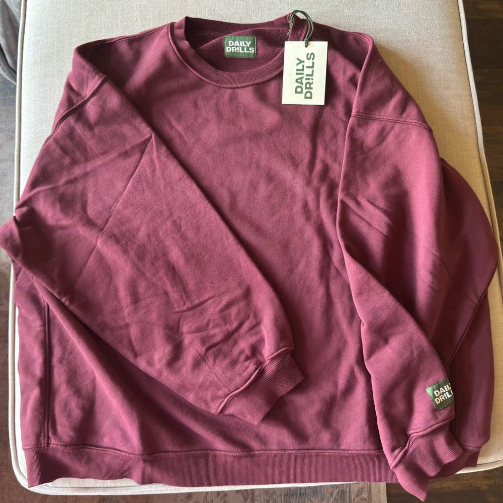 Daily Drills Unisex Oversized Crew - Bodega Size M/L